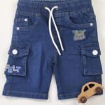 TOY STORY Navy Blue Knit Denim Shorts