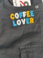 Coffee Lover Black Gabardine Shorts - Image 2